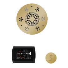 Load image into Gallery viewer, The Wellness Steam Package with SignaTouch by ThermaSol round polished brass