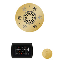 Load image into Gallery viewer, The Wellness Steam Package with SignaTouch by ThermaSol round polished gold