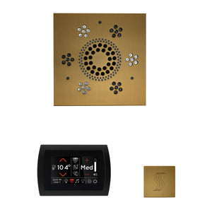 The Wellness Steam Package with SignaTouch by ThermaSol square antique brass