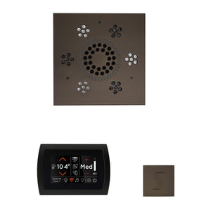 The Wellness Steam Package with SignaTouch by ThermaSol square oil rubbed bronze